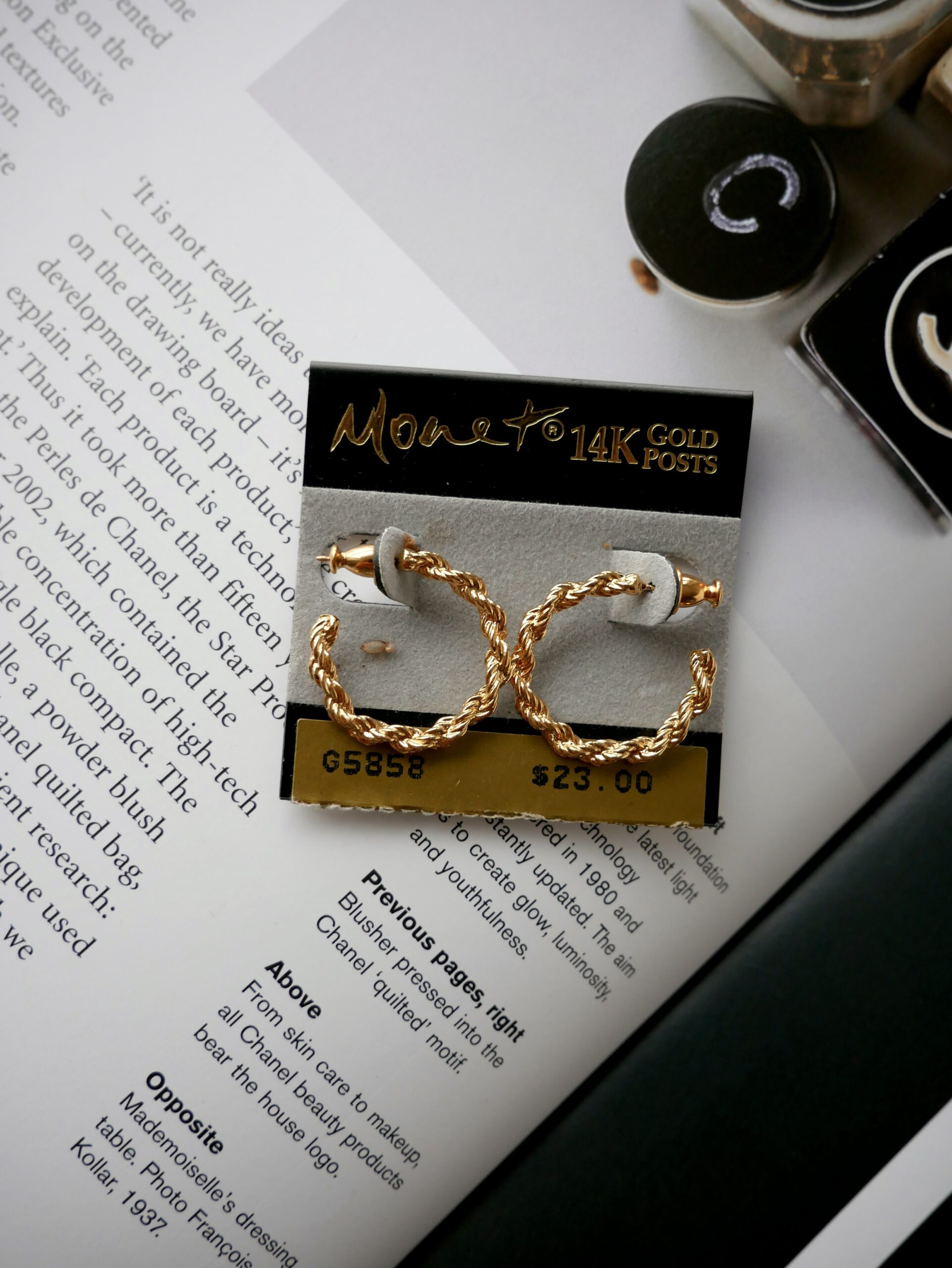 Вінтажні сережки Monet - Зображення 2